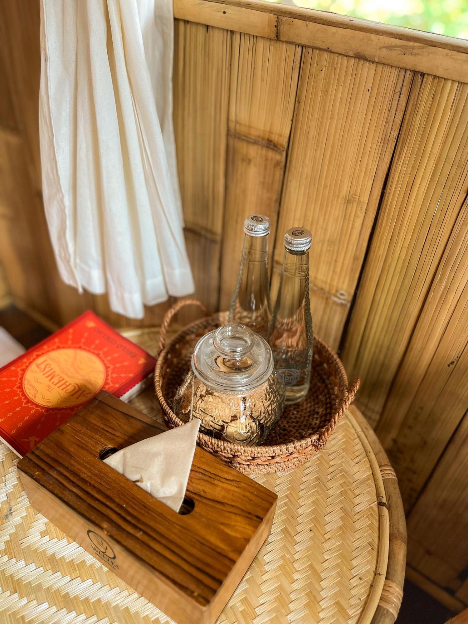 Kawig Bamboo House - Ricefield View, Eco Bamboo Home 탐파크시링 외부 사진
