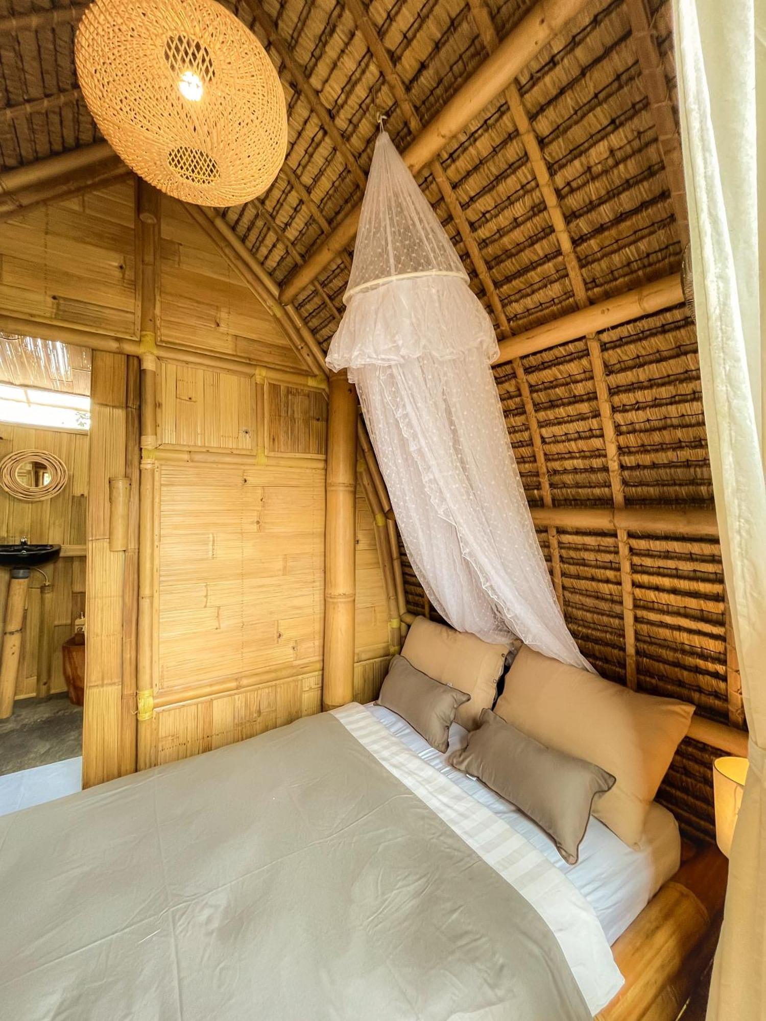 Kawig Bamboo House - Ricefield View, Eco Bamboo Home 탐파크시링 외부 사진