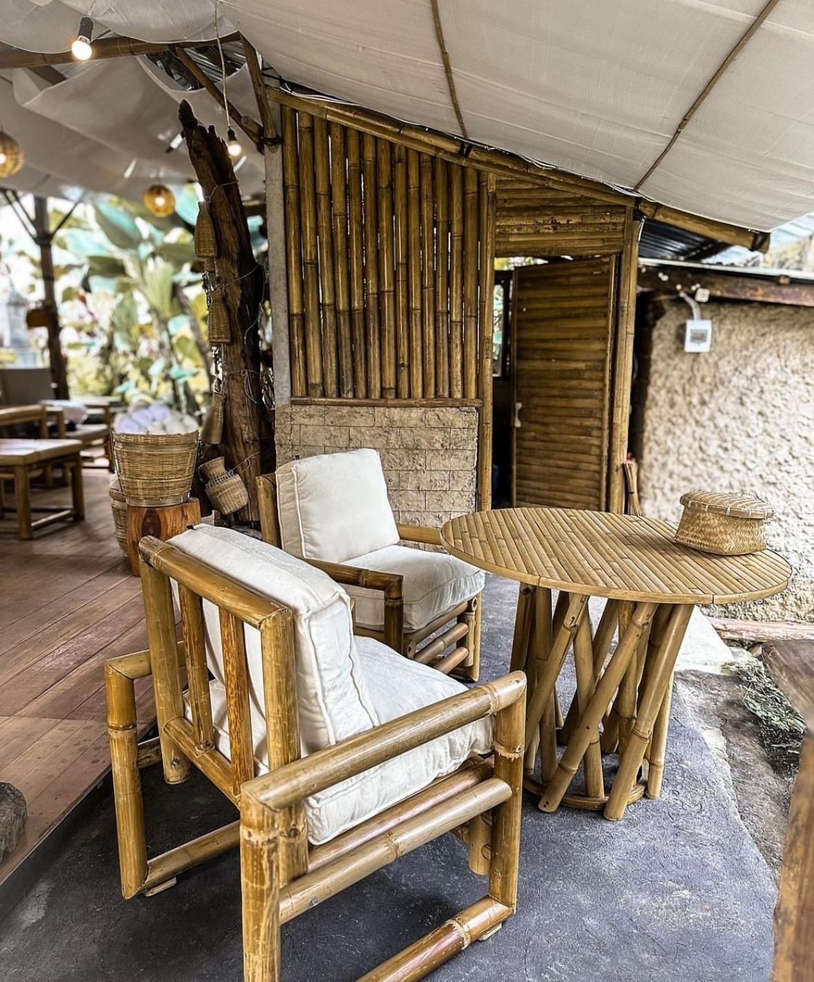 Kawig Bamboo House - Ricefield View, Eco Bamboo Home 탐파크시링 외부 사진