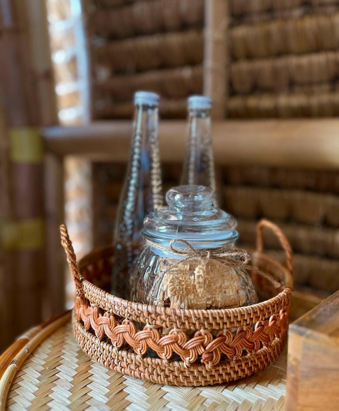 Kawig Bamboo House - Ricefield View, Eco Bamboo Home 탐파크시링 외부 사진